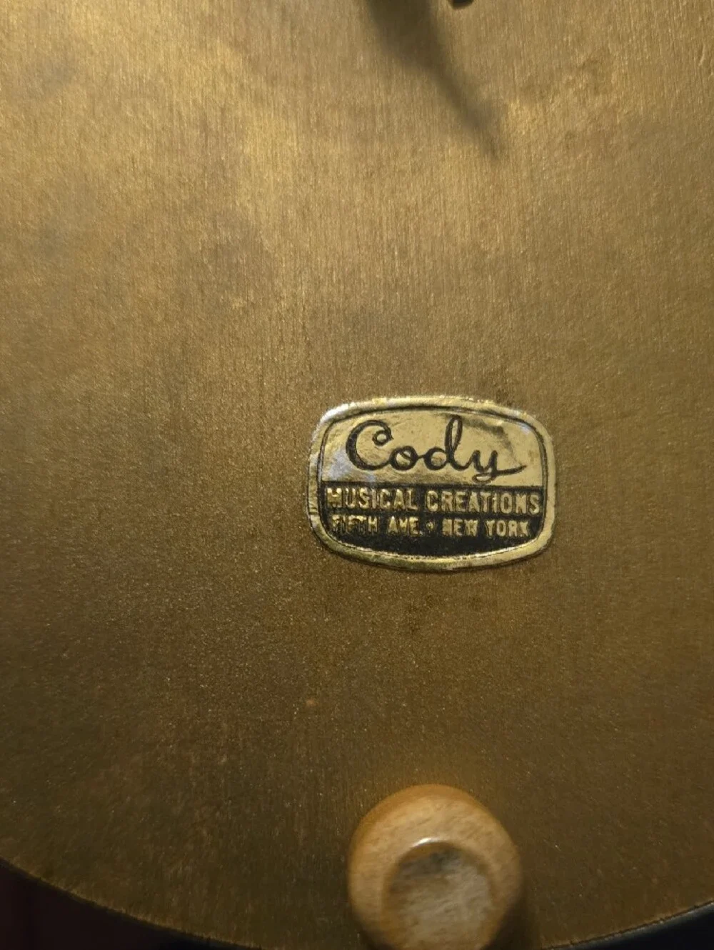 Vintage Cody Creations Musical Powder Puff Box